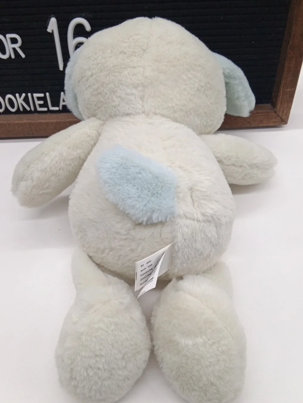 Rattle Bear Blue\Cream Plush